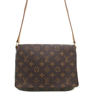 Louis Vuitton Monogram Leather Brown Musette Tango Long Shoulder Bag